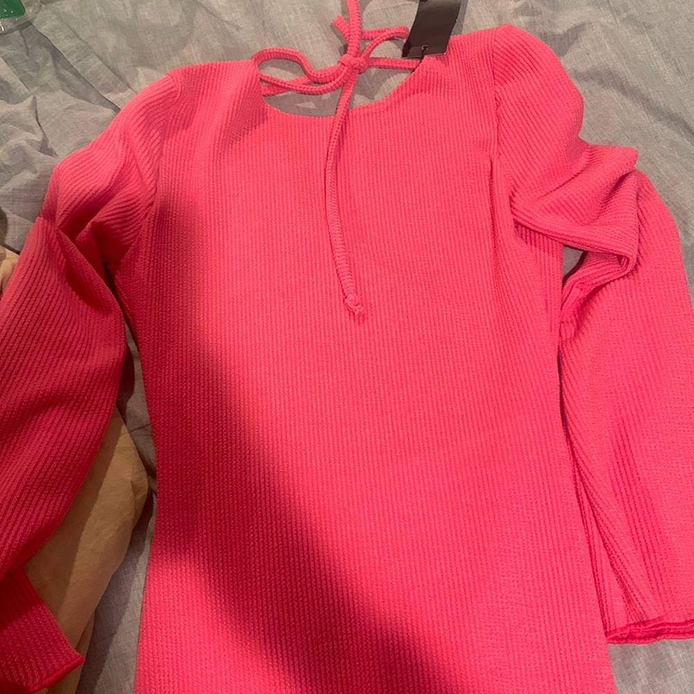 Pink midi dress